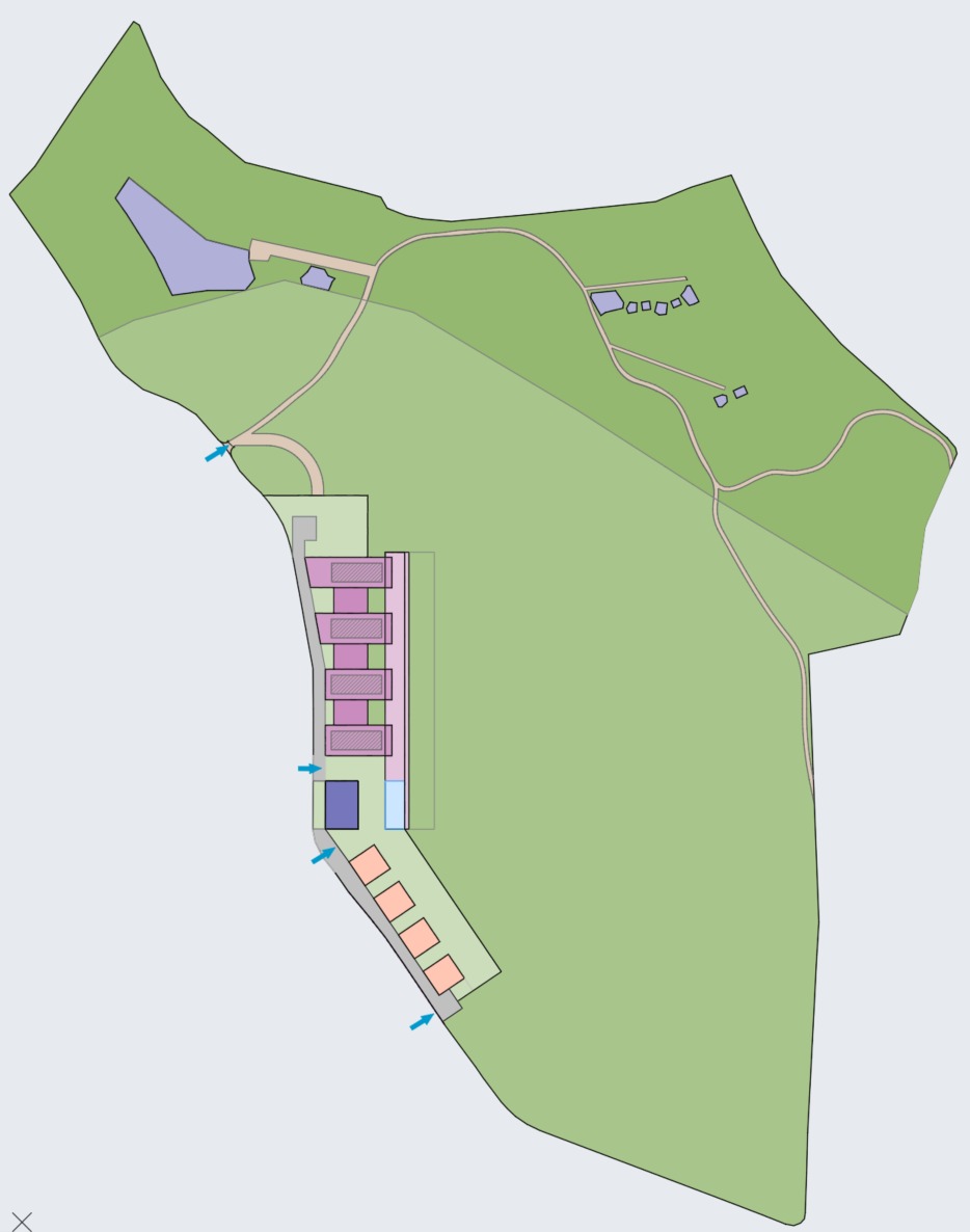 Draft master plan layout for the Quinta do Paço do Infante redevelopment